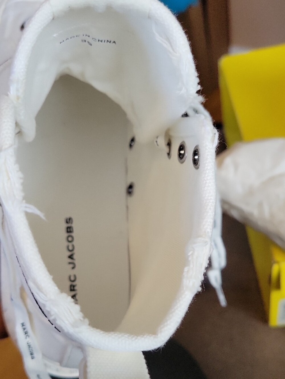 Marc Jacobs White Canvas "The High Top Sneaker" - Picture 8 of 8